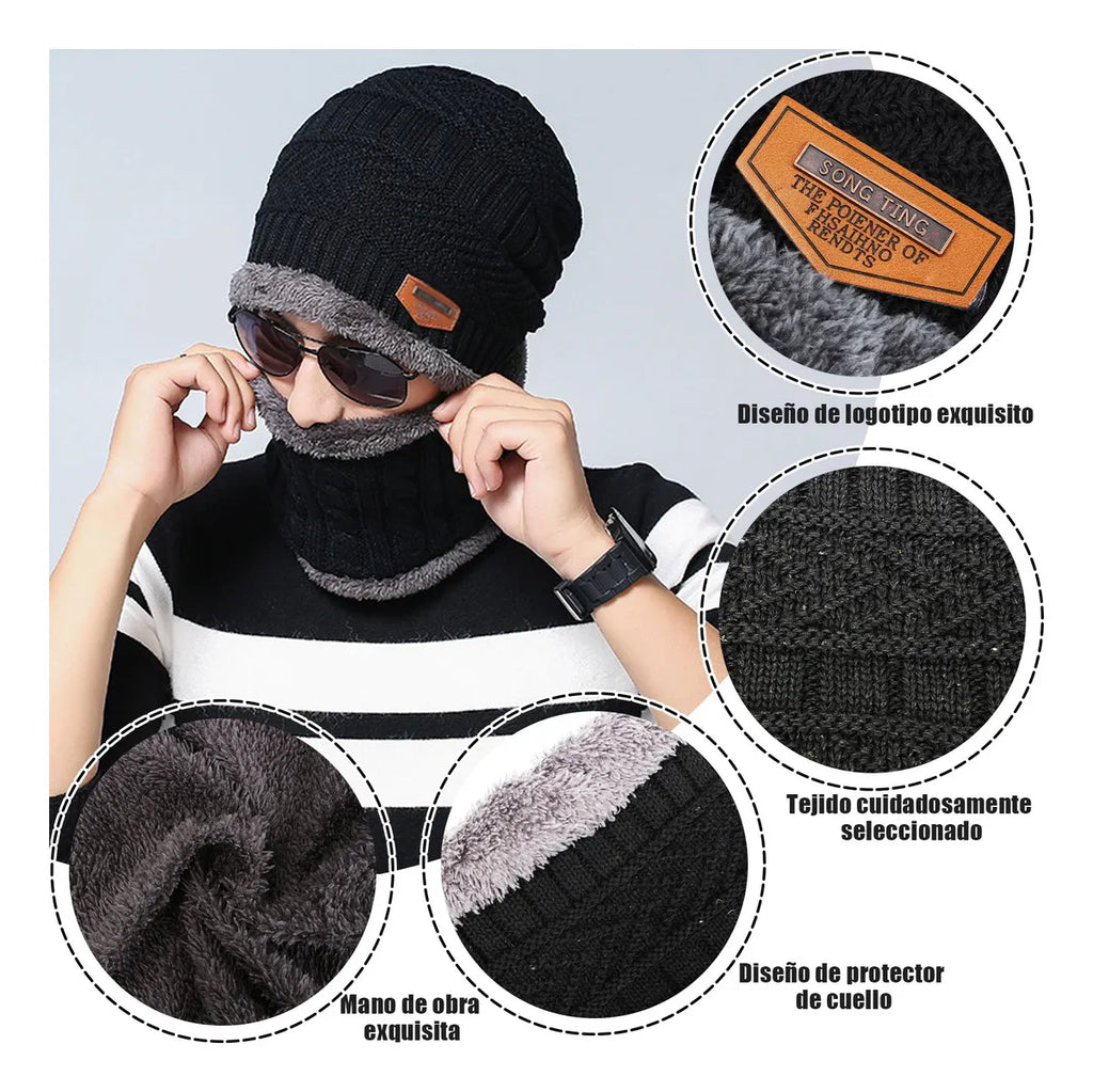 Set de Invierno Premium: Gorro + Cuello Térmico