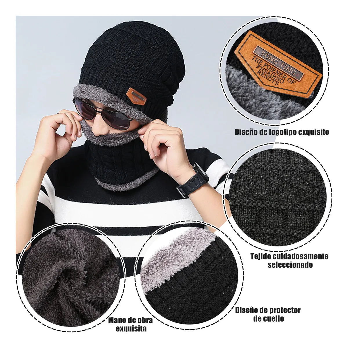 Set de Invierno Premium: Gorro + Cuello Térmico